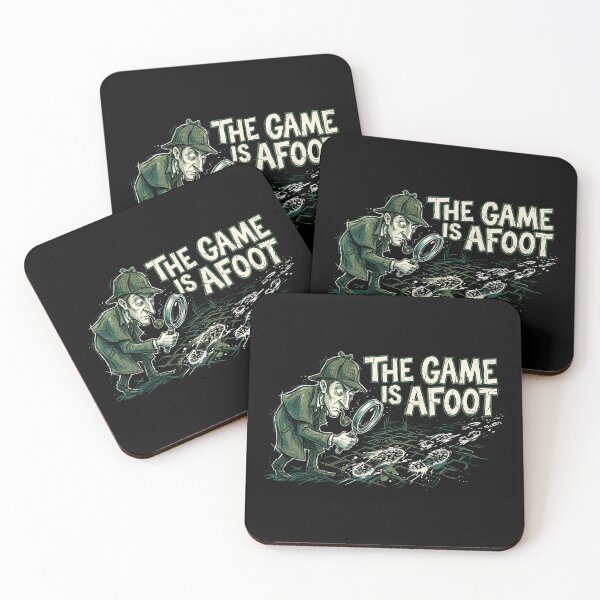Item preview, The Game Is Afoot Sherlock Holmes Pipe Quote designed and sold by Fenay Designs.
