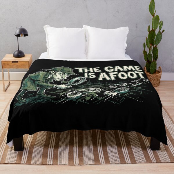 Item preview, The Game Is Afoot Sherlock Holmes Pipe Quote designed and sold by Fenay Designs.