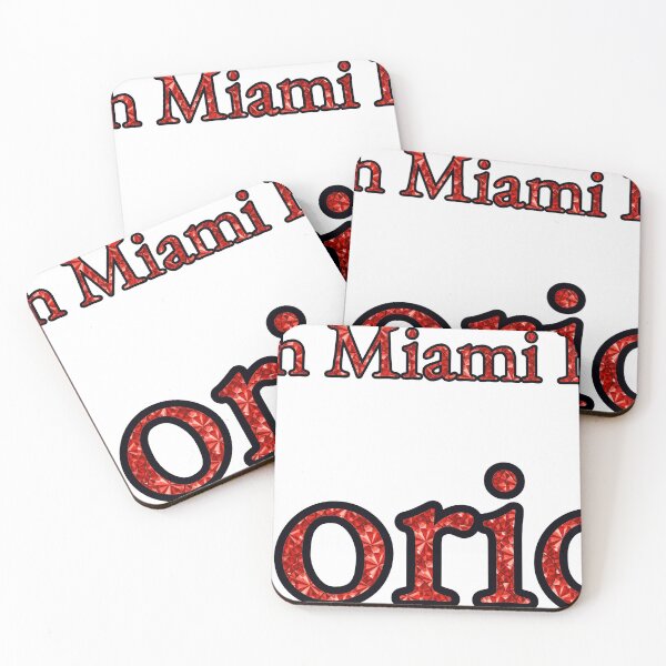 Item preview, North Miami Beach Florida City Name With Red Rhinestone designed and sold by TheIconSmith.