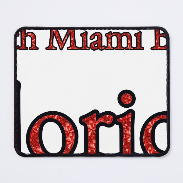 Item preview, North Miami Beach Florida City Name With Red Rhinestone designed and sold by TheIconSmith.