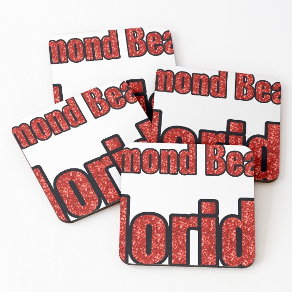 Item preview, Ormond Beach Florida City Name With Red Rhinestone designed and sold by TheIconSmith.
