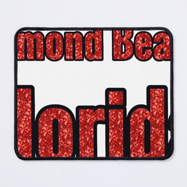Item preview, Ormond Beach Florida City Name With Red Rhinestone designed and sold by TheIconSmith.