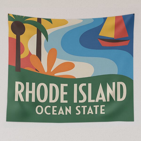 Item preview, Rhode Island - Travel Poster - USA designed and sold by PrintableTravel.
