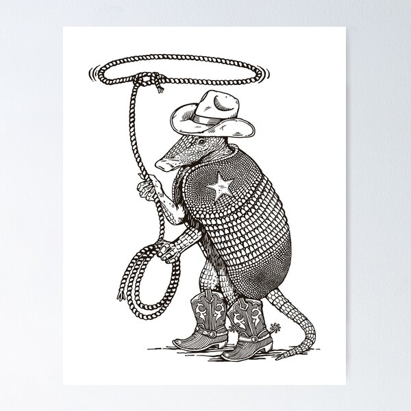 Item preview, Cowboy Armadillo designed and sold by dimakrukart.