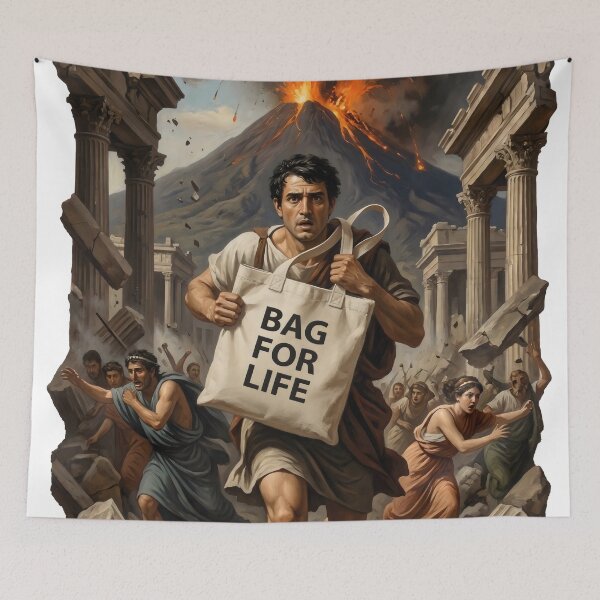 Item preview, Funny Dark Humour Parody. Bag For Life. designed and sold by Shoot-The-Moon.