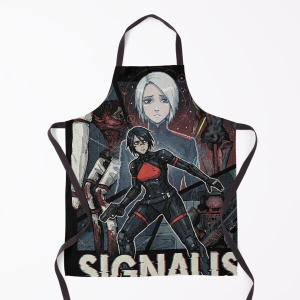 Item preview, Signalis Elster Ariane Pale Hair Black Dress Glitch Embrace designed and sold by Senpaiwaves.