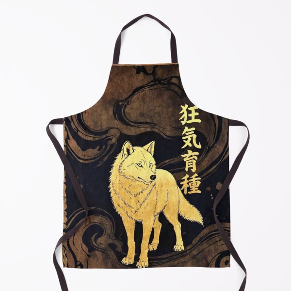 Item preview, INSANITYBREED "GOLDEN KANJI WOLF" Luxury Japanese Art Edition (INSANITYBREED ”ゴールデン・漢字ウルフ” ラグジュアリー・ジャパニーズアート・エディション) designed and sold by INSANITYBREED.