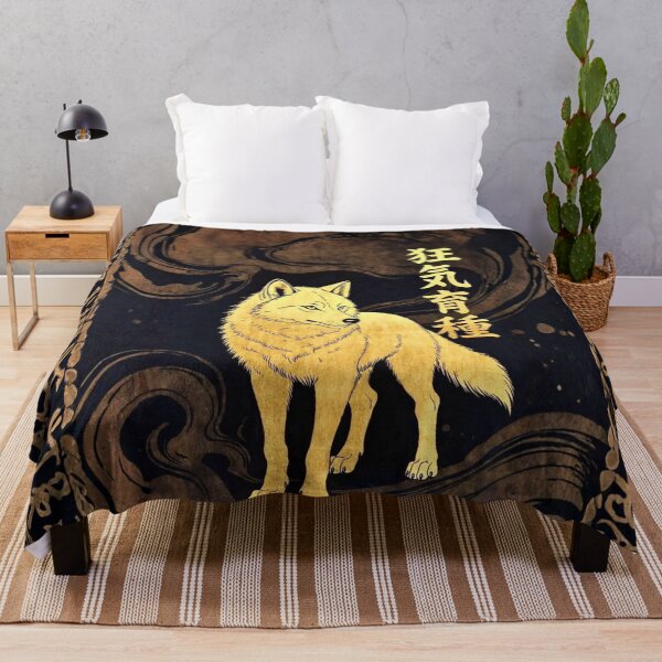 Item preview, INSANITYBREED "GOLDEN KANJI WOLF" Luxury Japanese Art Edition （INSANITYBREED ”ゴールデン・漢字ウルフ” ラグジュアリー・ジャパニーズアート・エディション） designed and sold by INSANITYBREED.