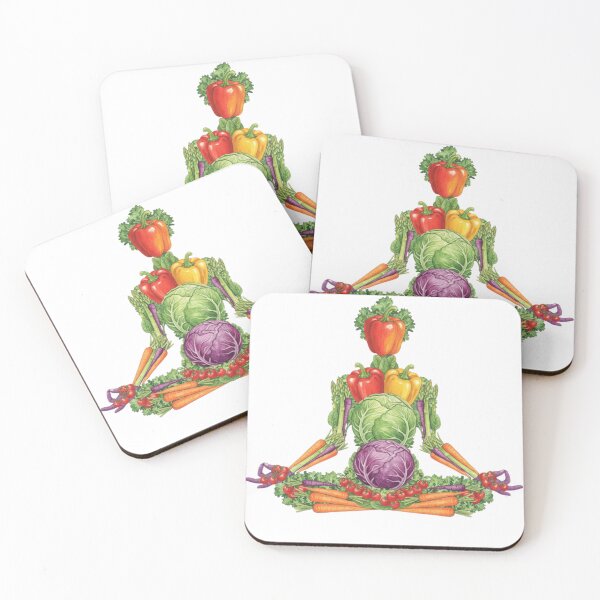 Item preview, Vegetable Meditation Pose Botanical Illustration designed and sold by Teenidesign .