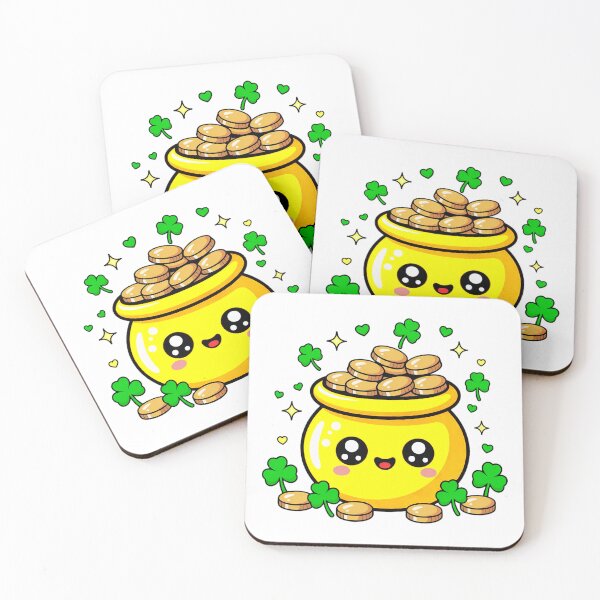 Item preview, Happy Lucky Pot of Gold Cartoon designed and sold by YounexxART.