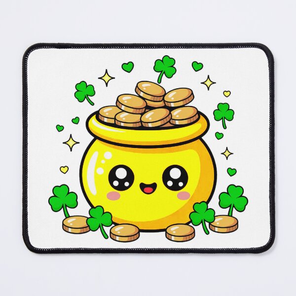 Item preview, Happy Lucky Pot of Gold Cartoon designed and sold by YounexxART.