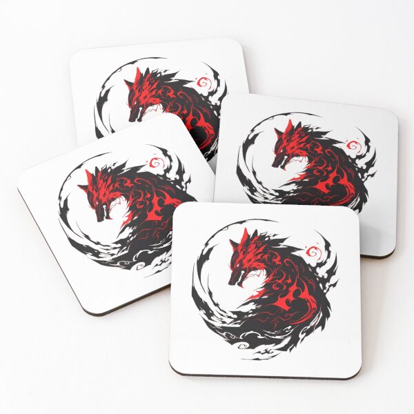 Item preview, Shadow Flame Wolf – Red Tribal Wolf Spirit Circle Dark Fantasy Animal Design designed and sold by Dyan4.