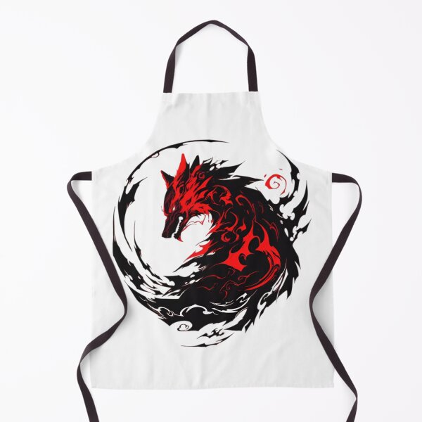 Item preview, Shadow Flame Wolf – Red Tribal Wolf Spirit Circle Dark Fantasy Animal Design designed and sold by Dyan4.