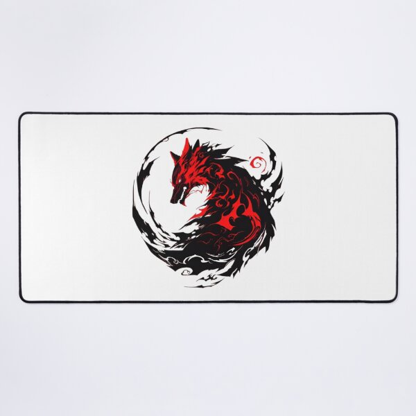Item preview, Shadow Flame Wolf – Red Tribal Wolf Spirit Circle Dark Fantasy Animal Design designed and sold by Dyan4.