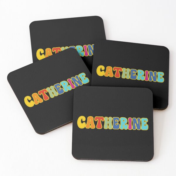 Item preview, ❤️ Catherine Personalized Name Wavy Retro Shirt, Coffee Mug, Sticker Gift designed and sold by HelixPedia.