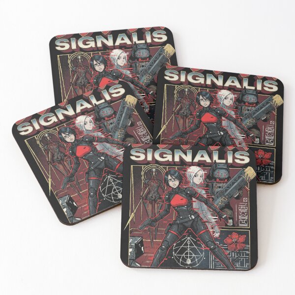 Item preview, Signalis Elster Ariane Cosmic Void Red Eyes Vaporwave Portrait designed and sold by Senpaiwaves.