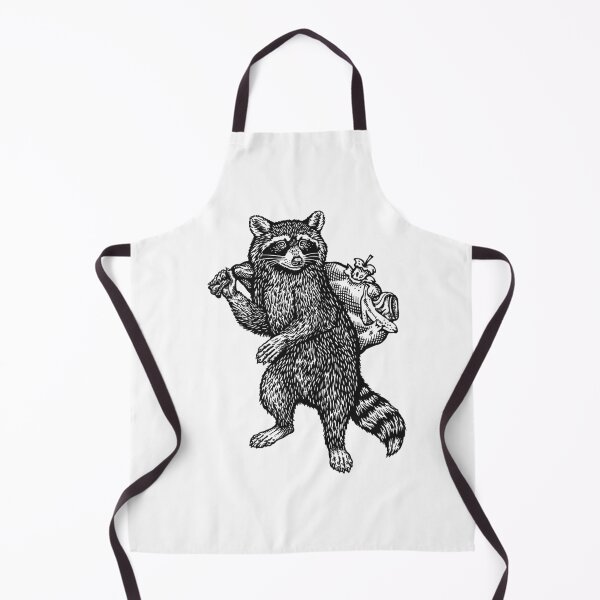 Item preview, Racoon with trash bag designed and sold by dimakrukart.