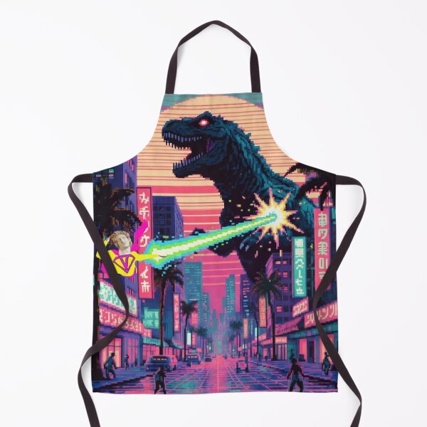 Item preview, Vaporwave Man VS Dinosaur designed and sold by SamiVaporStudio.