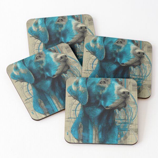 Item preview, Intricate Blue Labrador retriever Portrait designed and sold by lautir.