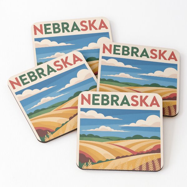 Item preview, Nebraska - Travel Poster - USA designed and sold by PrintableTravel.
