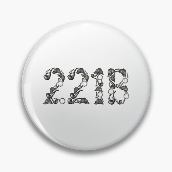 Item preview, 221B Baker Street Sherlock Holmes Magnifying Glass Pipe Hat Art designed and sold by Fenay Designs.