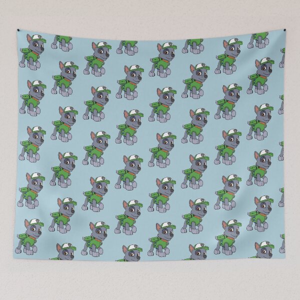 Item preview, Paw Patrol blanket, mug, shower mat with Rocky! designed and sold by Hugoschael.