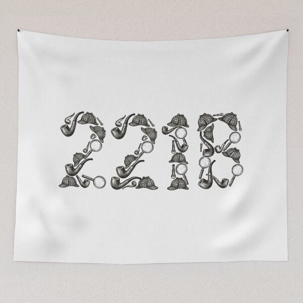 Item preview, 221B Baker Street Sherlock Holmes Magnifying Glass Pipe Hat Art designed and sold by Fenay Designs.