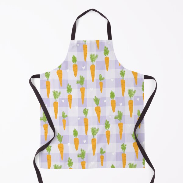 Item preview, Purple Gingham Carrots Easter Pattern designed and sold by Fern and Quill.