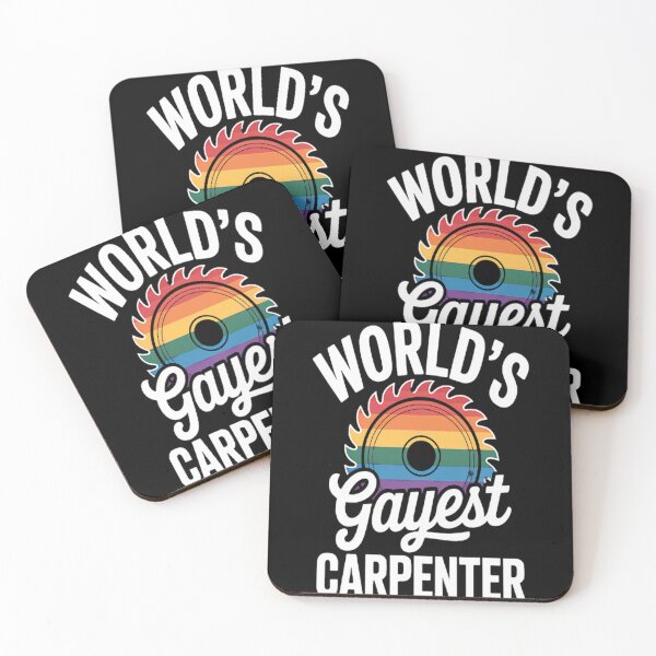 Item preview, Gay Carpenter LGBT Pride Woodworking designed and sold by gandebro.