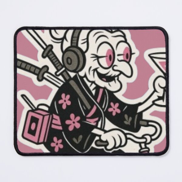 Item preview, “GRANNY OVERDRIVE: KIMONO, KATANAS & PURE MENACE” designed and sold by Print Fiction.