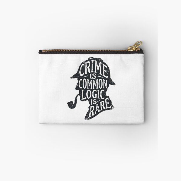 Item preview, Crime Is Common Logic Is Rare Dark Sherlock Holmes Silhouette designed and sold by Fenay Designs.