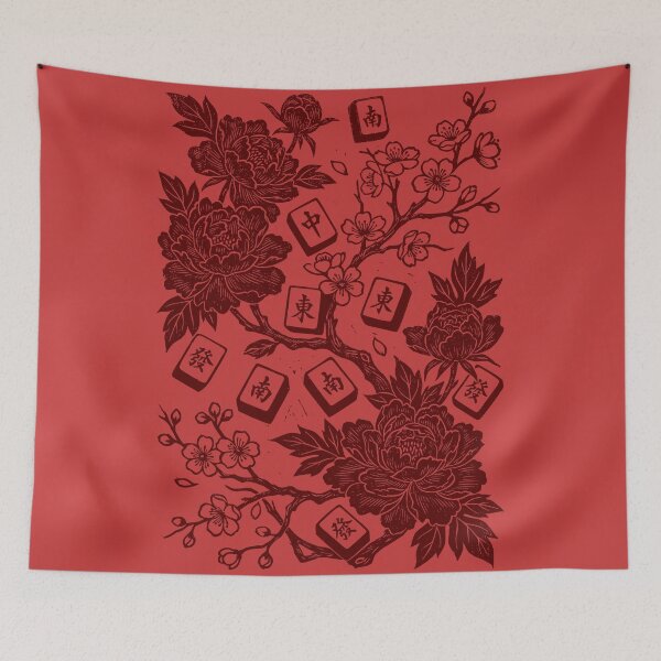 Item preview, Mahjong Floral Game Night Shirt Mahjong Lover designed and sold by Colorfulman.