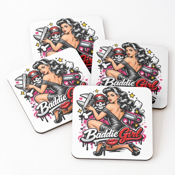 Item preview, Baddie Girl – Pin Up Hip Hop Graffiti Style Streetwear Design designed and sold by ANIKO STORE.