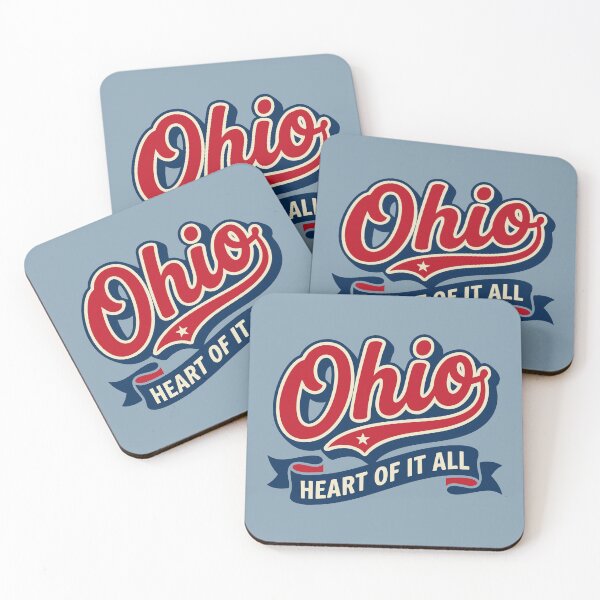 Item preview, Ohio Heart Of It All Vintage Baseball Script Retro designed and sold by Cozy-Old-Pub.