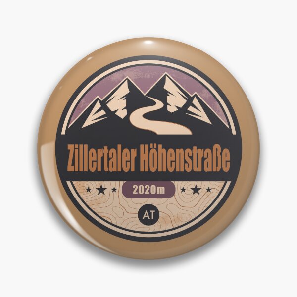 Item preview, Zillertaler Höhenstraße Alpine Road Badge designed and sold by CynthiaGraphics.