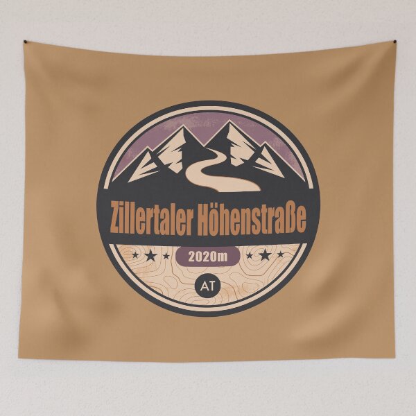 Item preview, Zillertaler Höhenstraße Alpine Road Badge designed and sold by CynthiaGraphics.