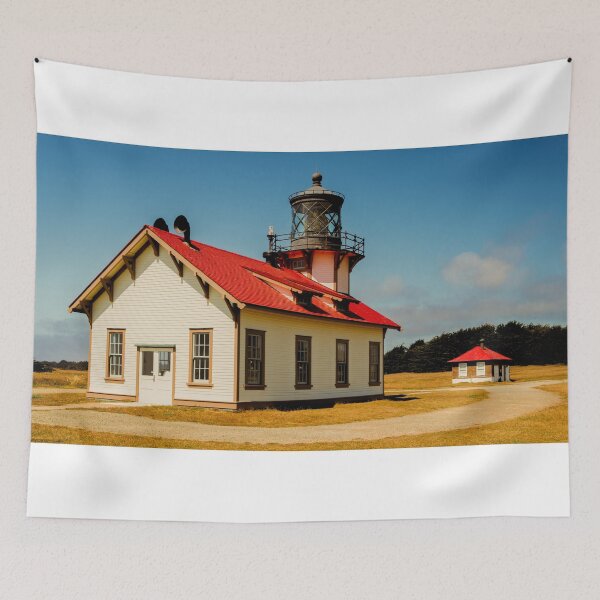 Item preview, Historic Cabrillo Light Station with Red Roof designed and sold by Gerard Fornarotto.