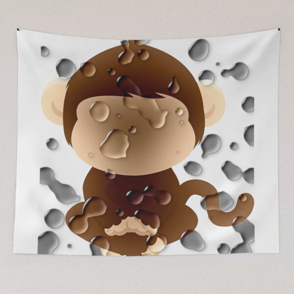 Item preview, Punch monkey t-shirt and stickers designed and sold by Khalid lq.