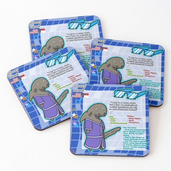Item preview, Doozy The Chill Nurse Shark designed and sold by Animalfacts002.