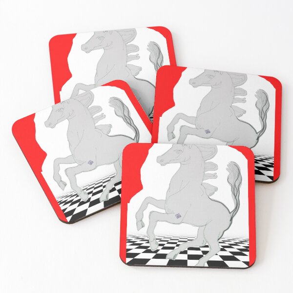 Item preview, Year Of The Horse - Horse Dancing on Chess Board (drawing by ACCI)  designed and sold by VanyssaGraphics.
