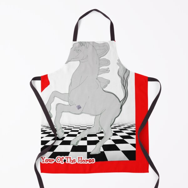 Item preview, Year Of The Horse - Horse Dancing on Chess Board (drawing by ACCI)  designed and sold by VanyssaGraphics.