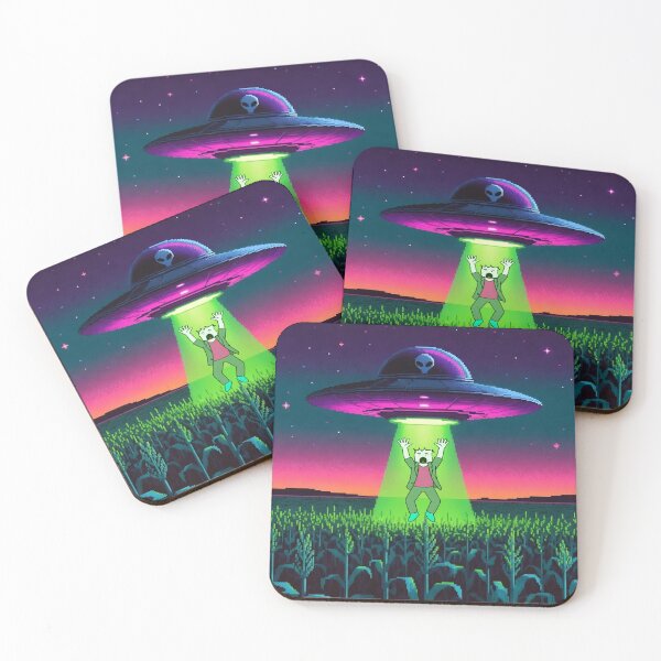 Item preview, Vaporwave Alien Abduction featuring my OC designed and sold by SamiVaporStudio.