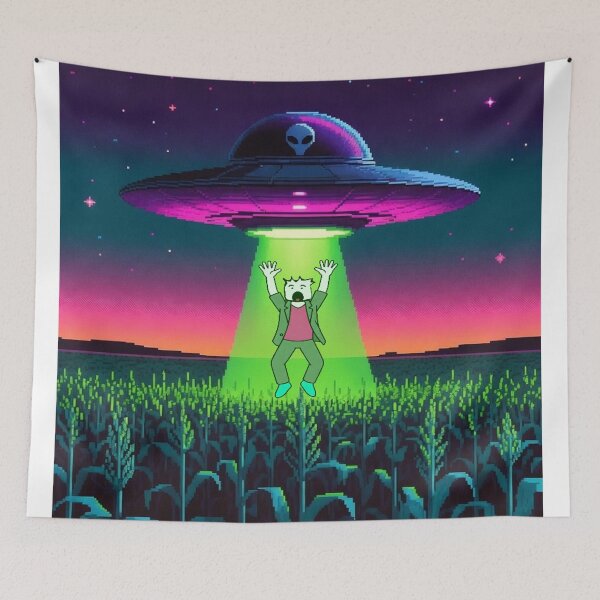 Item preview, Vaporwave Alien Abduction featuring my OC designed and sold by SamiVaporStudio.