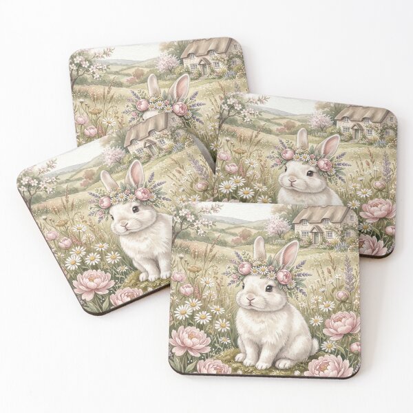 Item preview, Floral Bunny Home Decor designed and sold by avsroding.