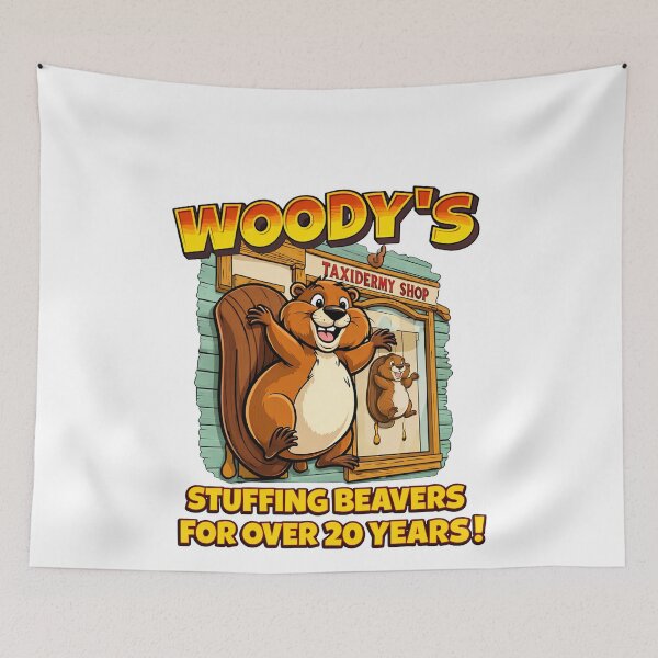 Item preview, WOODYS TAXIDERMY SHOP STUFFING BEAVERS FOR OVER 20 YEARS! designed and sold by margamPagenberg.