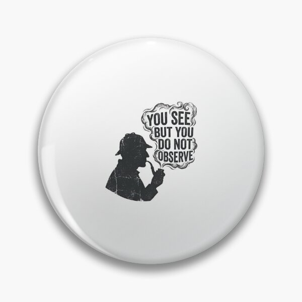 Item preview, You See But You Do Not Observe Dark Sherlock Holmes Silhouette designed and sold by Fenay Designs.