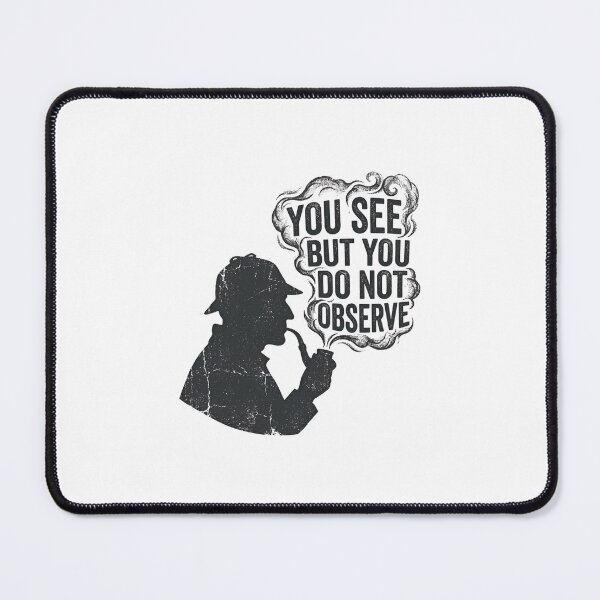 Item preview, You See But You Do Not Observe Dark Sherlock Holmes Silhouette designed and sold by Fenay Designs.
