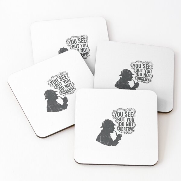 Item preview, You See But You Do Not Observe Dark Sherlock Holmes Silhouette designed and sold by Fenay Designs.