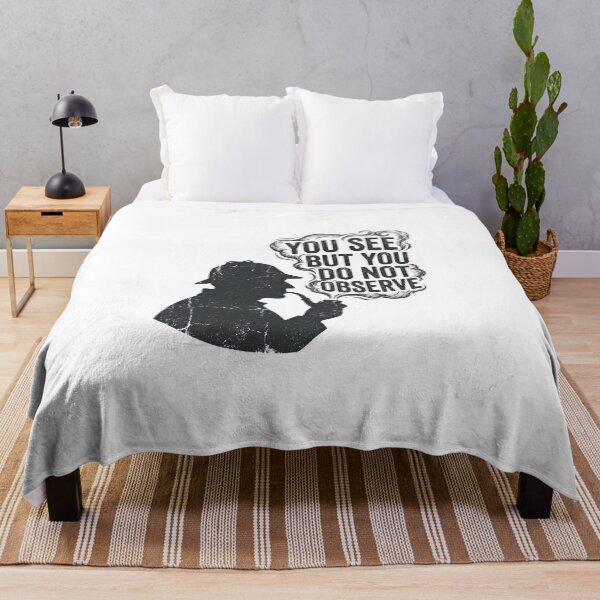 Item preview, You See But You Do Not Observe Dark Sherlock Holmes Silhouette designed and sold by Fenay Designs.