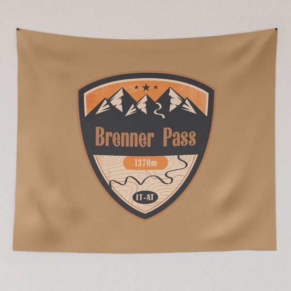 Item preview, Brenner Pass Alpine Road Badge designed and sold by CynthiaGraphics.